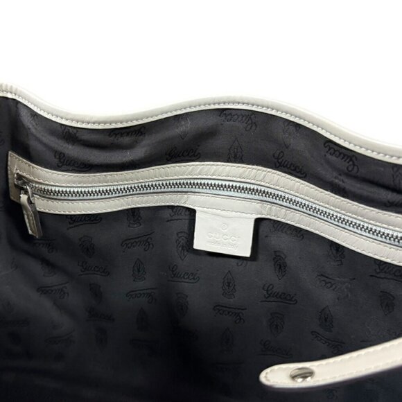 GUCCI Cream Canvas Tote Bag - Picture 6 of 11